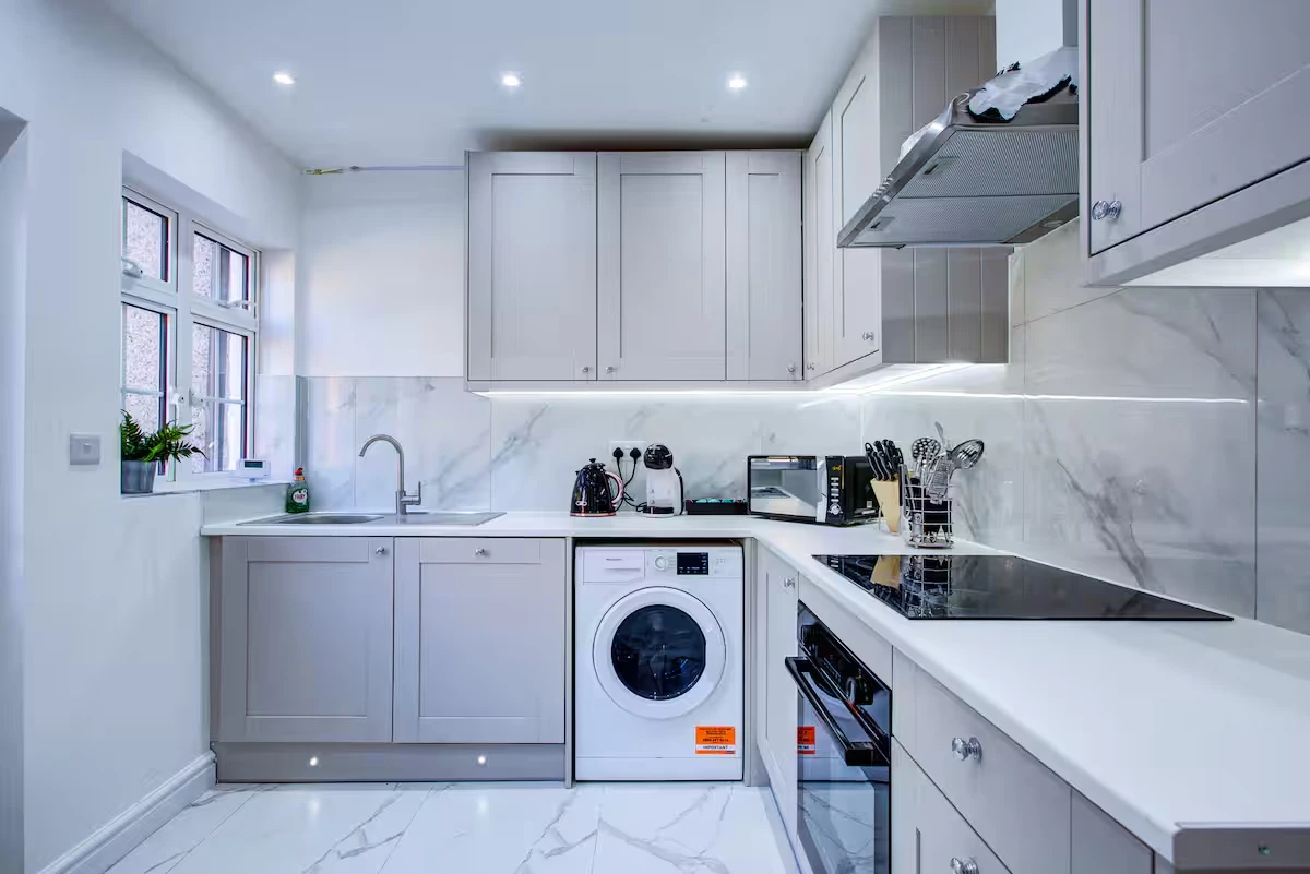 The new kitchen in Rob’s Enfield property